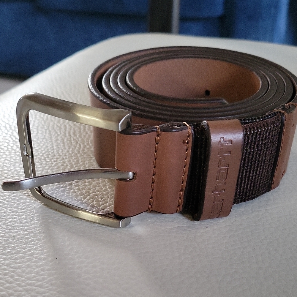CARHARTT Men's Brown Leather Belt Sz 46